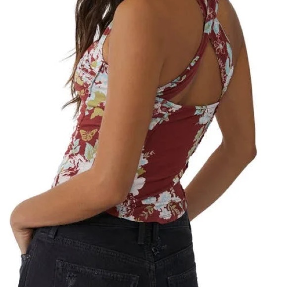 Free People Ginger Snap Crossback Top Size M - Picture 4 of 7